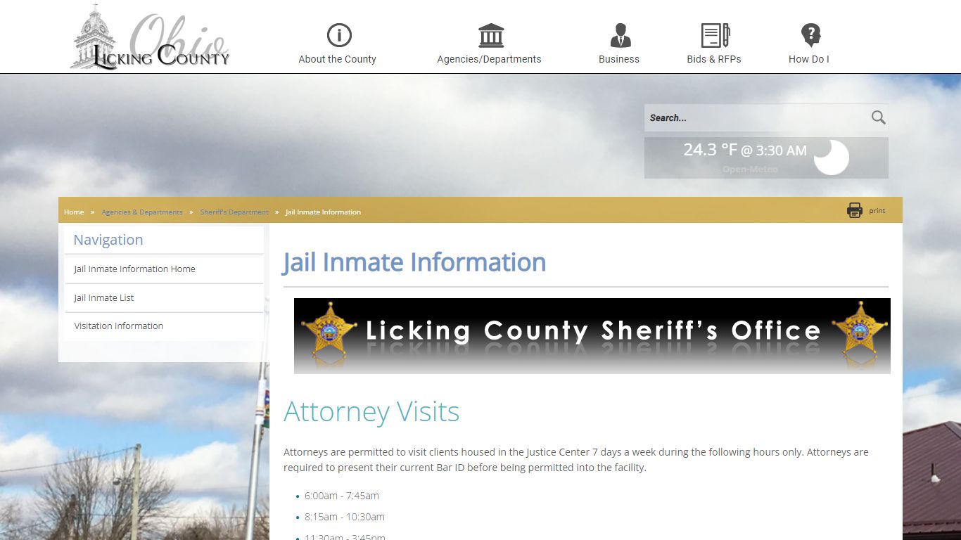 Licking County - Jail Inmate Information